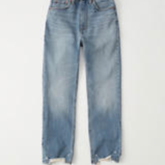Abercrombie Ultra High Rise Ankle Straight Jeans - Picture 1 of 1